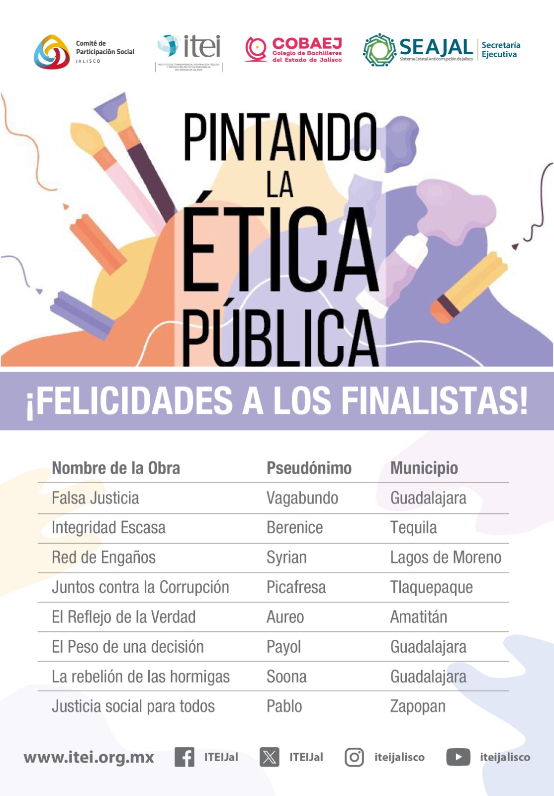 finalistas del concurso