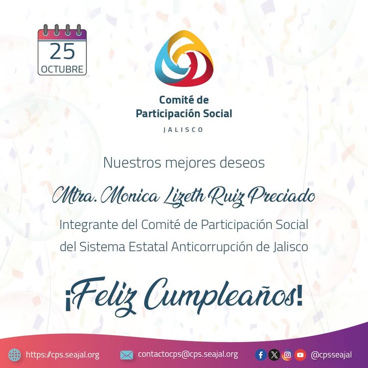 🙌🏼Desde el Comité de Participación Social SEA Jalisco del Sistema Estatal Anticorrupción de Jalisco felicitamos…